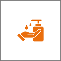 Hygiene symbol with liquid drops